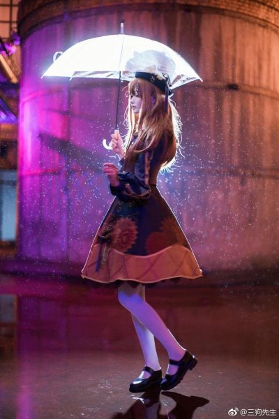 三狗先生蕾姆cos，完美还原动漫角色