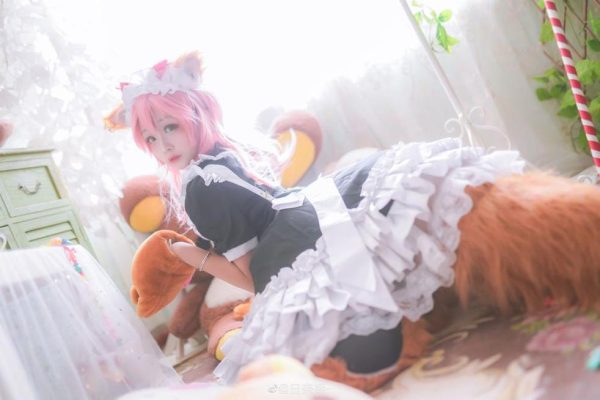 蓬松可爱日奈娇小白兔cos新作品来袭