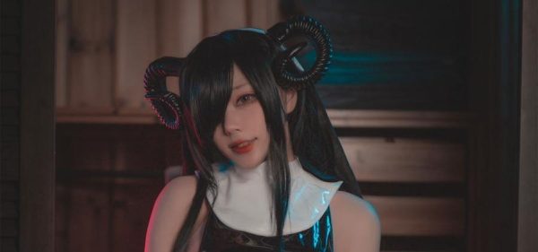 感受魔幻的起司块wii魅魔修女cos摄影，深入感受魔法的力量